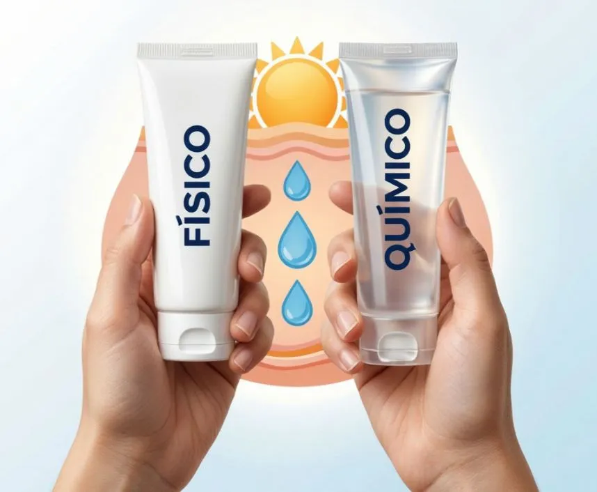 Protetor solar físico vs químico: saiba qual é o ideal para o seu tipo de pele